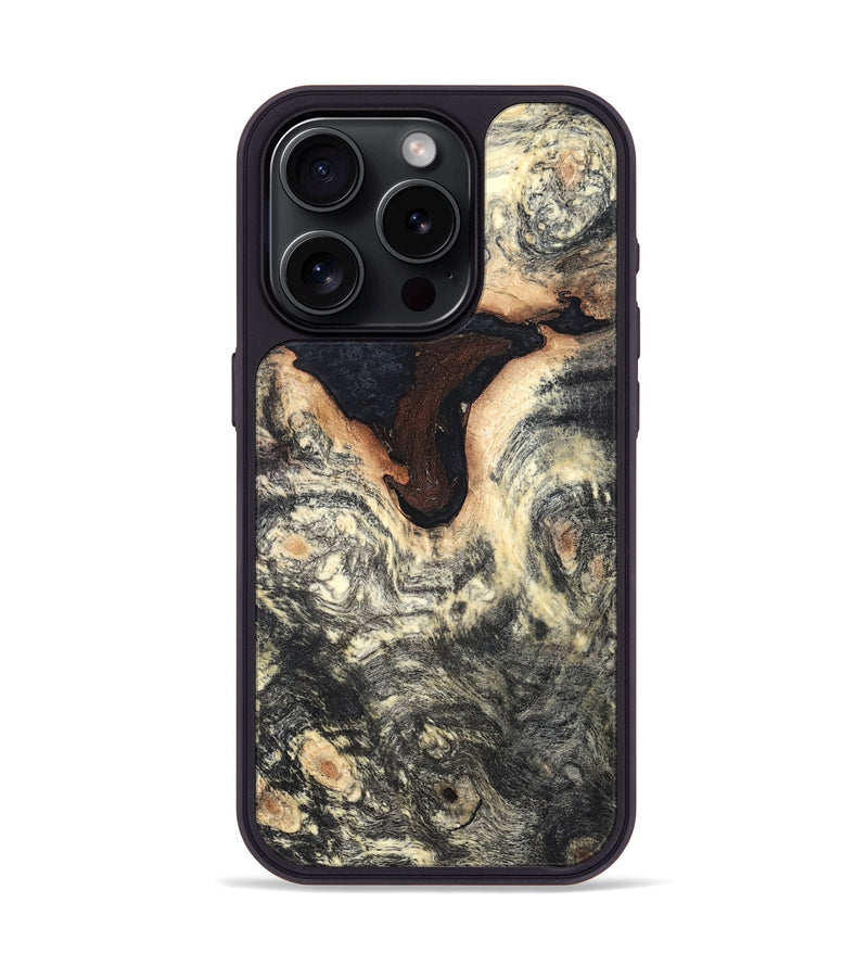 iPhone 15 Pro Wood Phone Case - Tomas (Wood Burl, 819411)