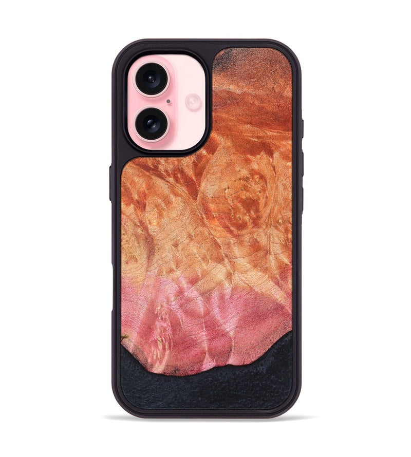 iPhone 16 Wood Phone Case - Kadin (Wood Burl, 819413)