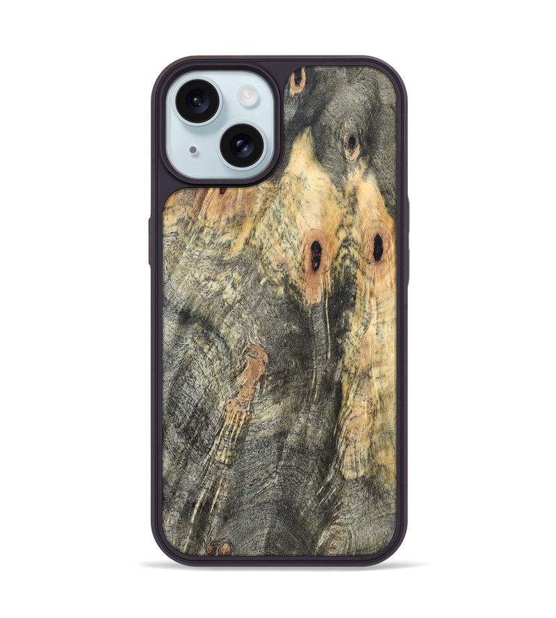 iPhone 15 Wood Phone Case - Erykah (Wood Burl, 819415)