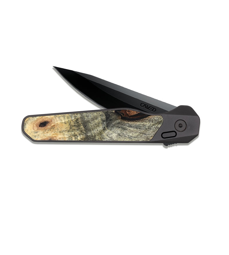 EDC Dark Slate Wood Pocket Knife - Chozen (Wood Burl, 819419)
