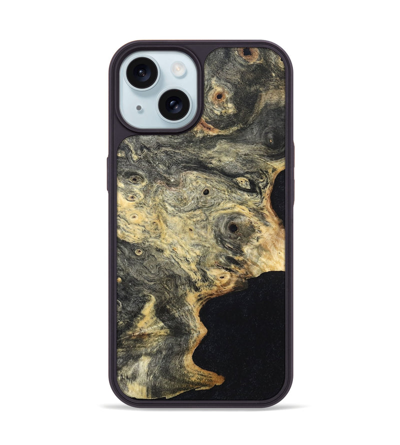 iPhone 15 Wood Phone Case - Rickey (Wood Burl, 819424)