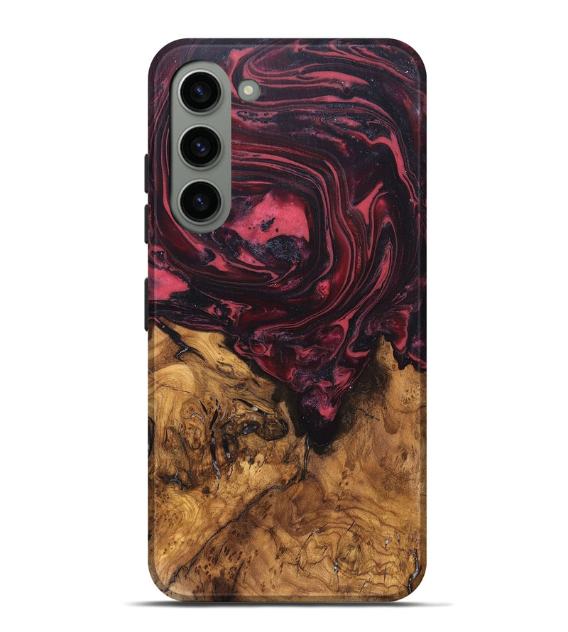 Galaxy S23 Plus Wood Live Edge Phone Case - Mintie (Red, 819429)