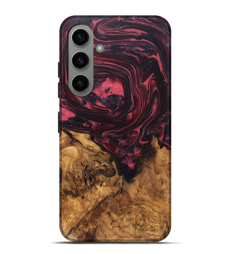 Galaxy S24 Plus Wood Live Edge Phone Case - Mintie (Red, 819429)