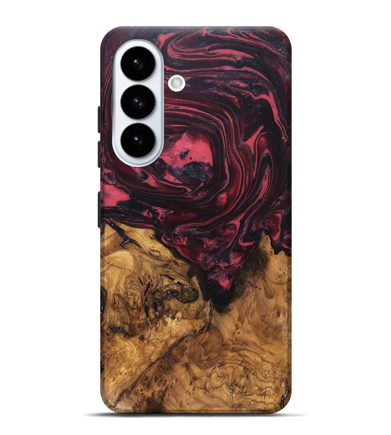 Galaxy S26 Plus Wood Live Edge Phone Case - Mintie (Red, 819429)
