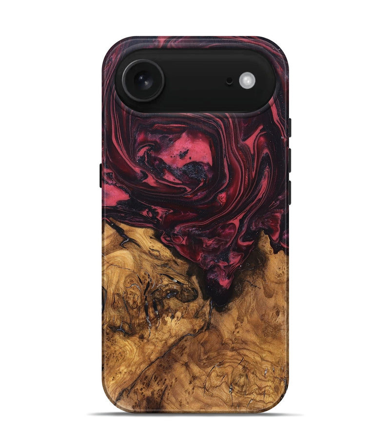 iPhone 17 Air Wood Live Edge Phone Case - Mintie (Red, 819429)