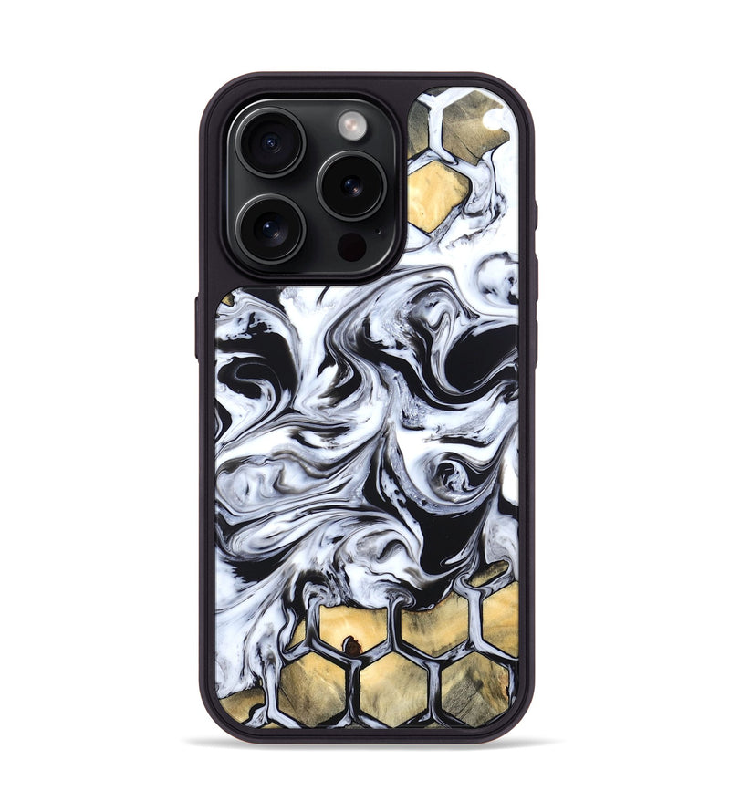 iPhone 15 Pro Wood Phone Case - Kaya (Pattern, 819438)