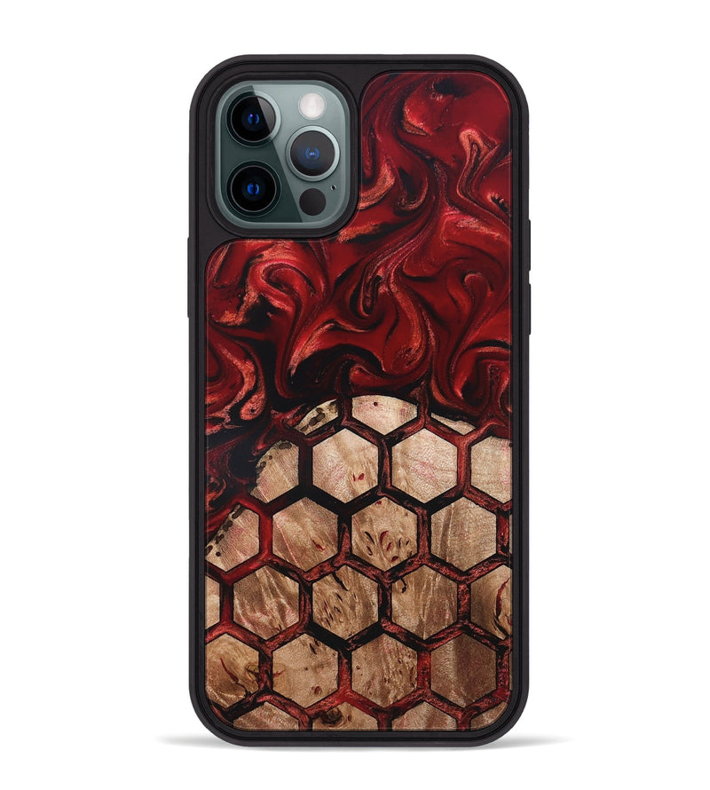 iPhone 12 Pro Max Wood Phone Case - Oma (Ancient Olive, 819440)