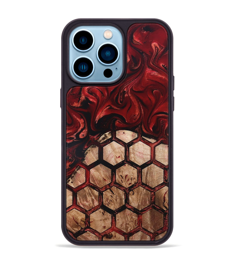 iPhone 14 Pro Max Wood Phone Case - Oma (Ancient Olive, 819440)