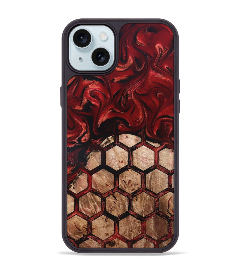 iPhone 15 Plus Wood Phone Case - Oma (Ancient Olive, 819440)
