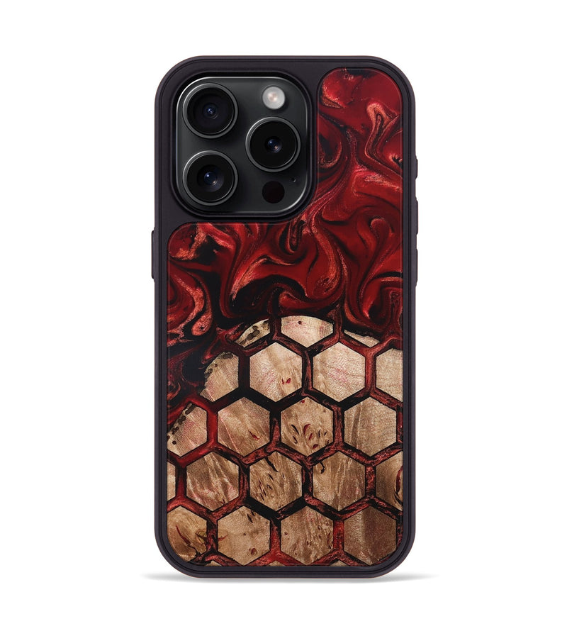 iPhone 15 Pro Wood Phone Case - Oma (Ancient Olive, 819440)