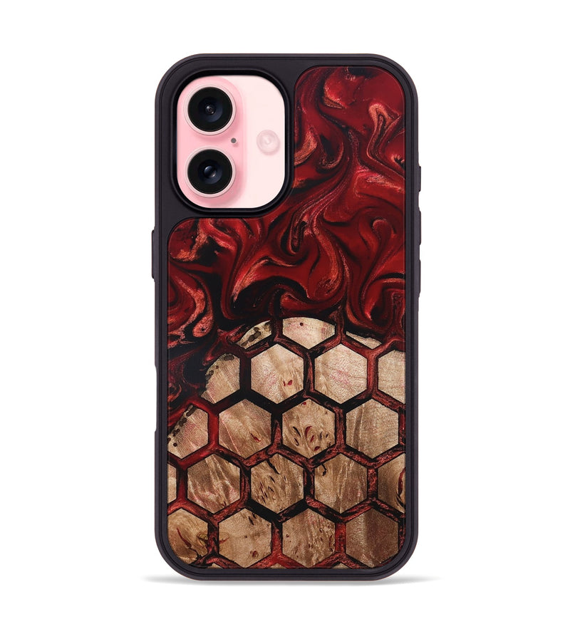 iPhone 16 Wood Phone Case - Oma (Ancient Olive, 819440)