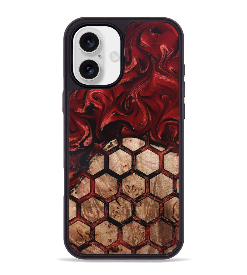 iPhone 16 Plus Wood Phone Case - Oma (Ancient Olive, 819440)