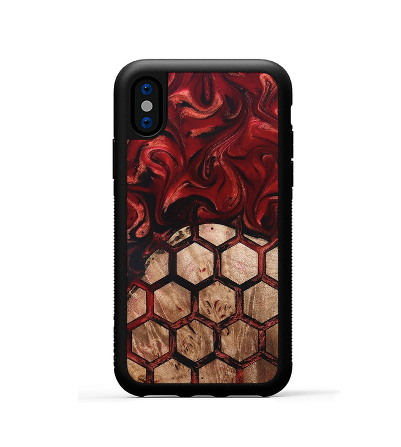 iPhone Xs Wood Phone Case - Oma (Ancient Olive, 819440)