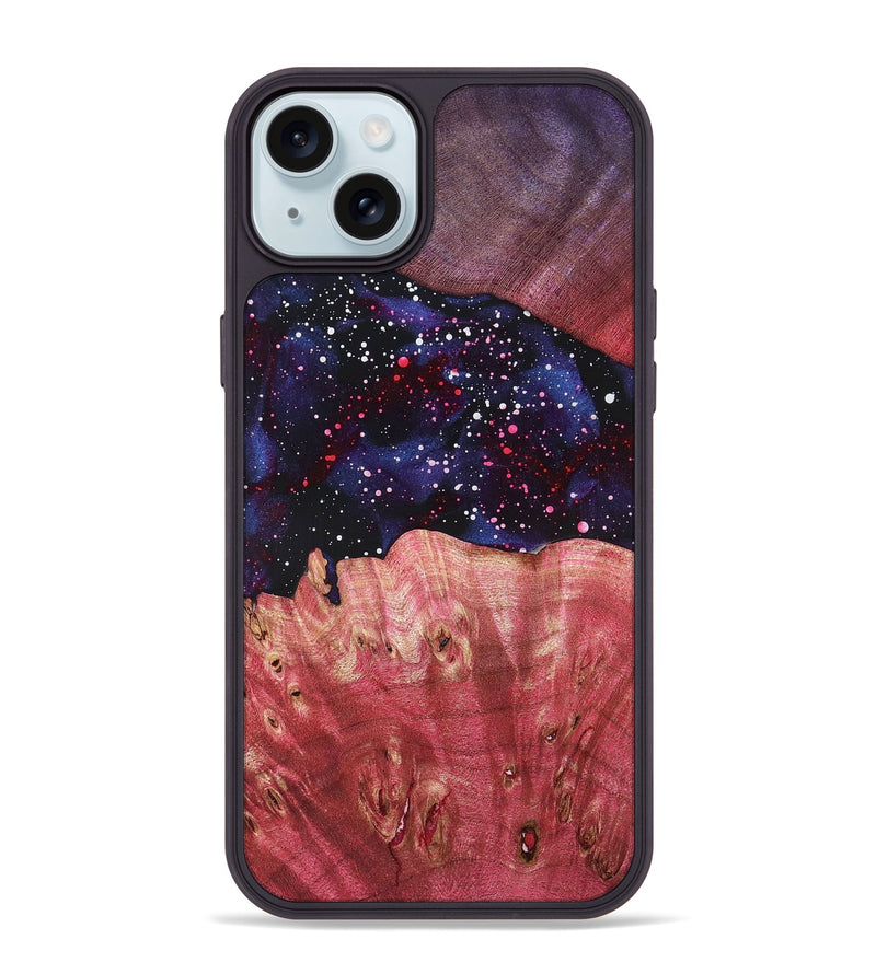 iPhone 15 Plus Wood Phone Case - Lorie (Cosmos, 819477)