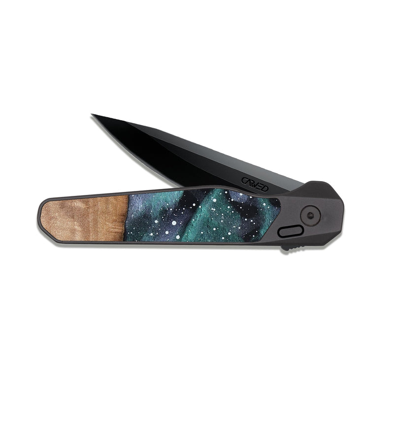 EDC Dark Slate Wood Pocket Knife - Bertha (Cosmos, 819494)