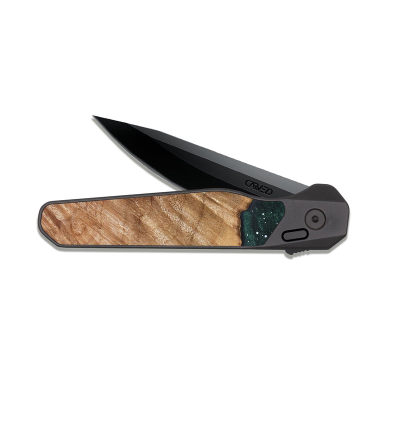 EDC Dark Slate Wood Pocket Knife - Blaire (Cosmos, 819495)