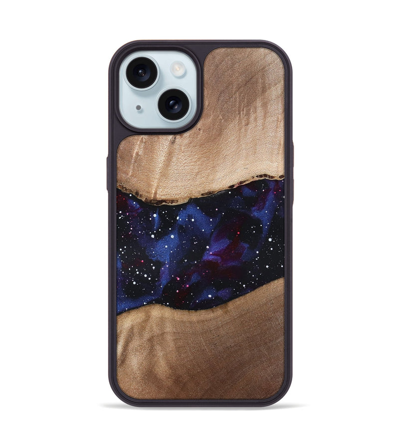 iPhone 15 Wood Phone Case - Case (Cosmos, 819502)