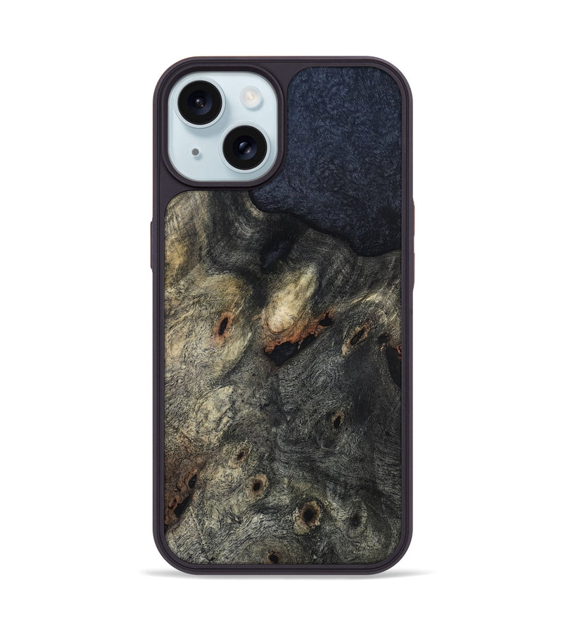 iPhone 15 Wood Phone Case - Frankie (Wood Burl, 819524)