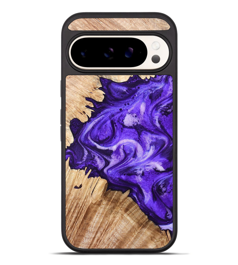 Pixel 10 Pro XL Wood Phone Case - German (Purple, 819525)
