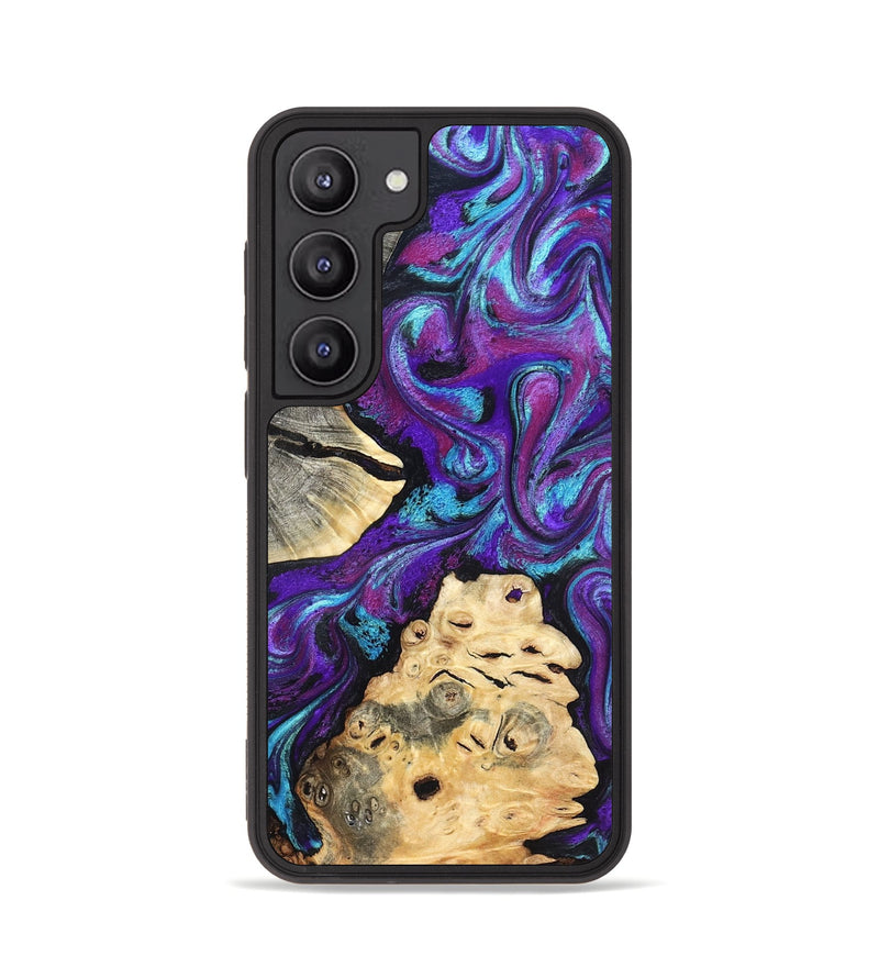 Galaxy S23 Wood Phone Case - Alitzel (Purple, 819528)