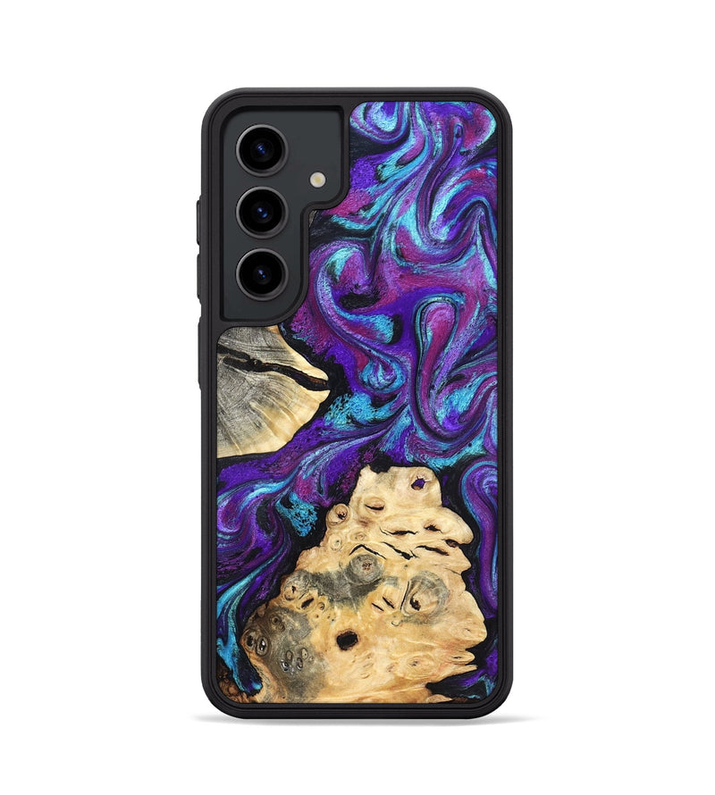 Galaxy S24 Wood Phone Case - Alitzel (Purple, 819528)