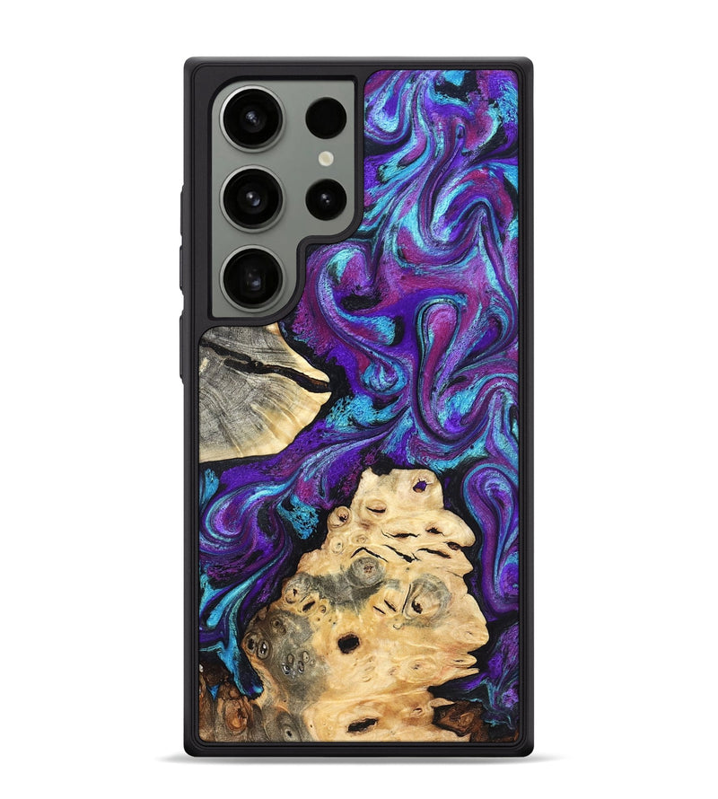 Galaxy S24 Ultra Wood Phone Case - Alitzel (Purple, 819528)