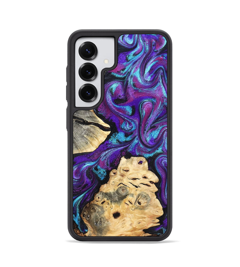 Galaxy S25 Wood Phone Case - Alitzel (Purple, 819528)