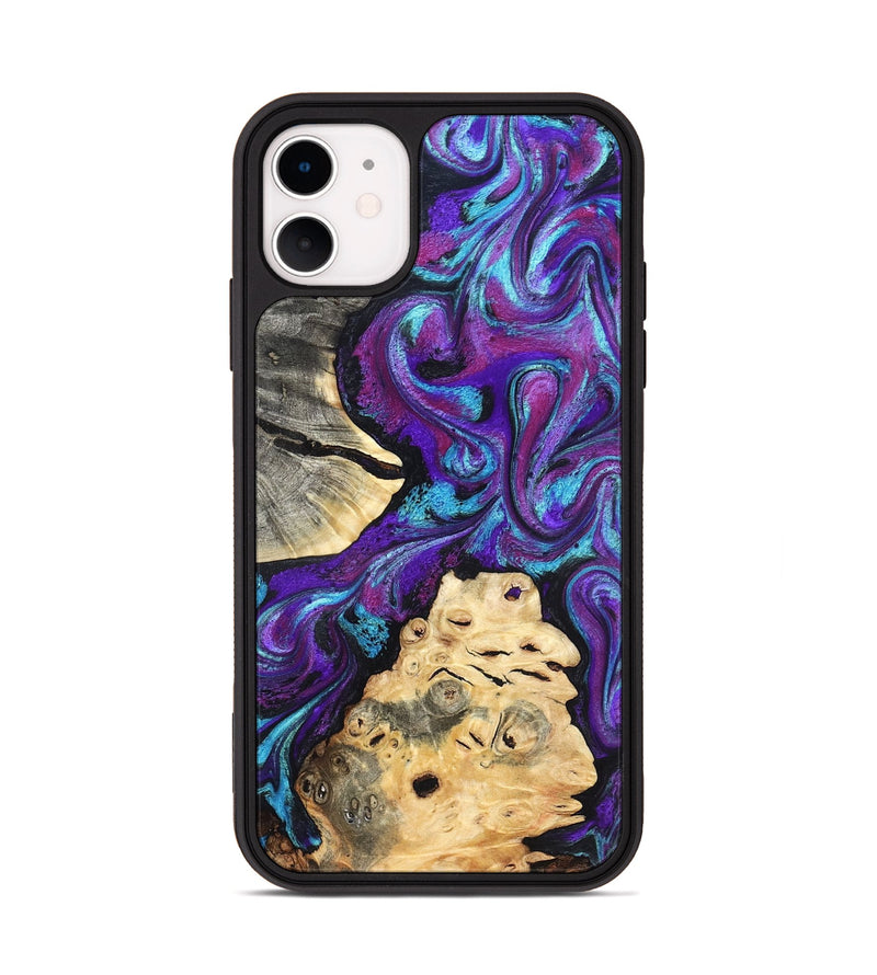 iPhone 11 Wood Phone Case - Alitzel (Purple, 819528)