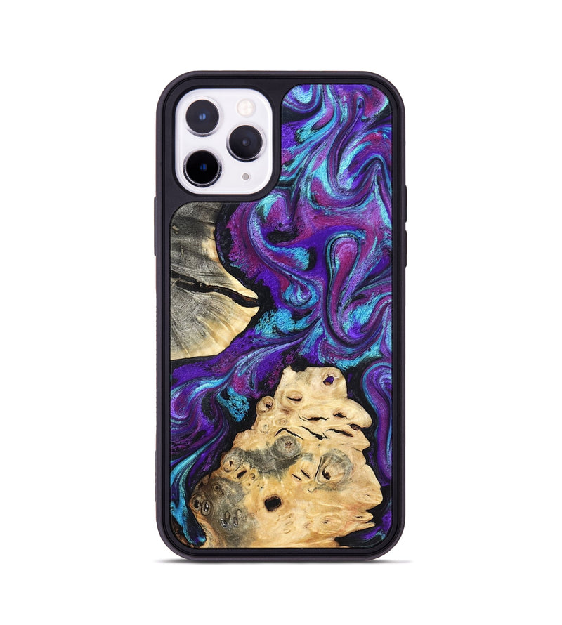 iPhone 11 Pro Wood Phone Case - Alitzel (Purple, 819528)