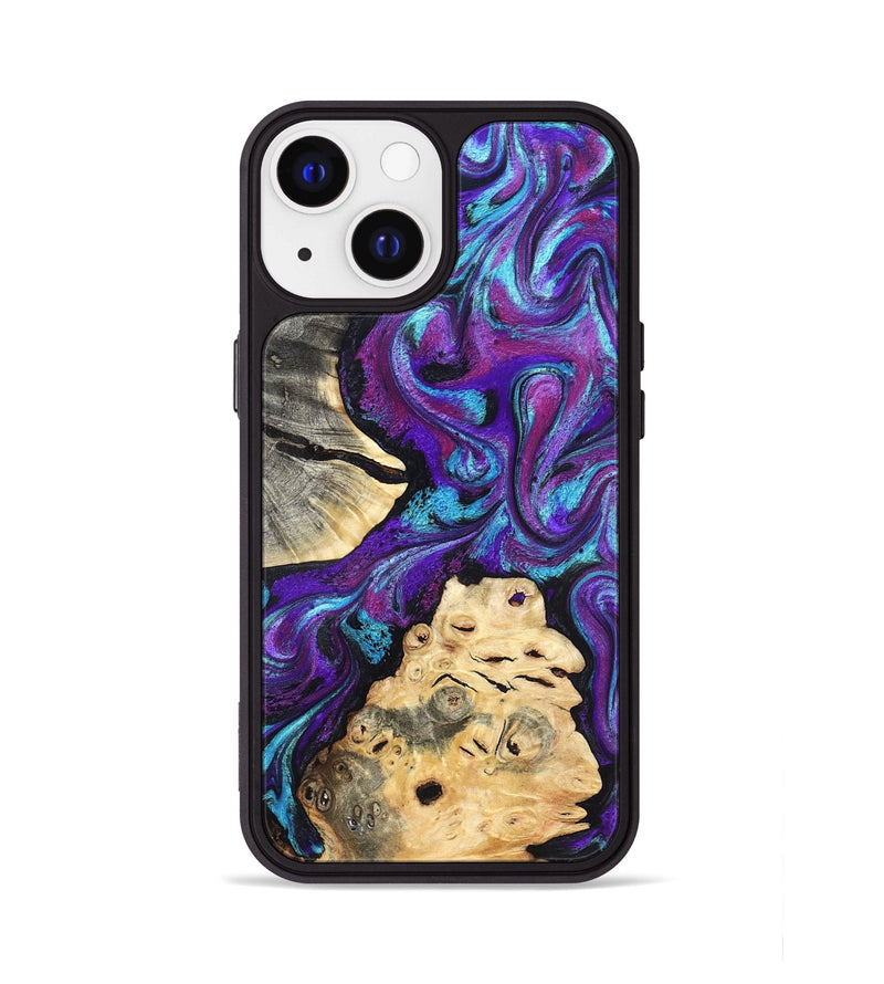 iPhone 13 Wood Phone Case - Alitzel (Purple, 819528)