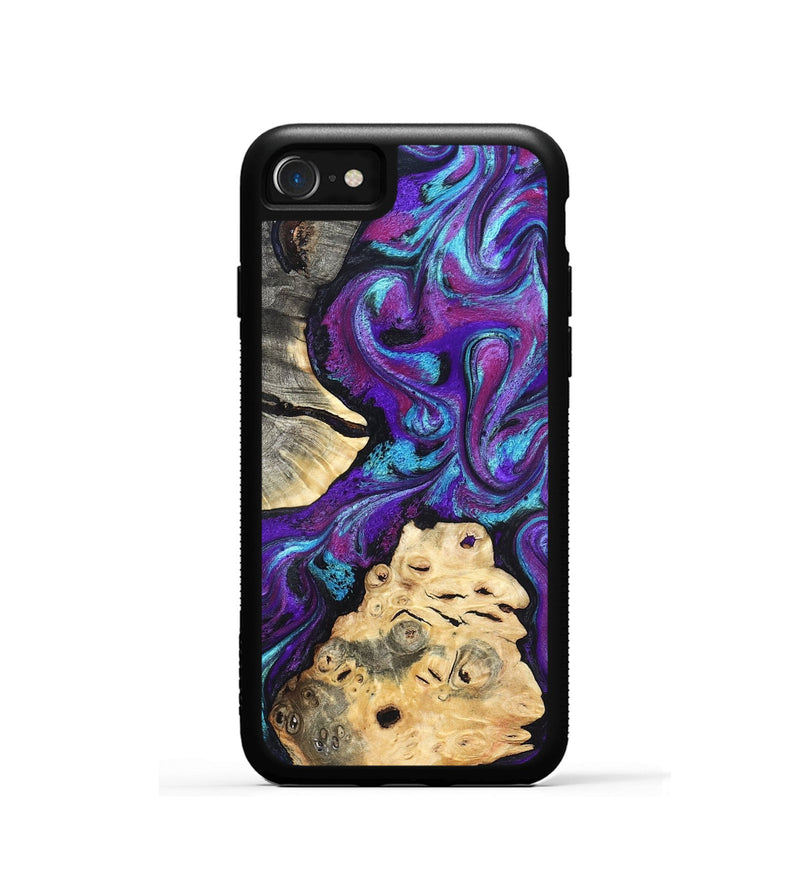 iPhone SE Wood Phone Case - Alitzel (Purple, 819528)