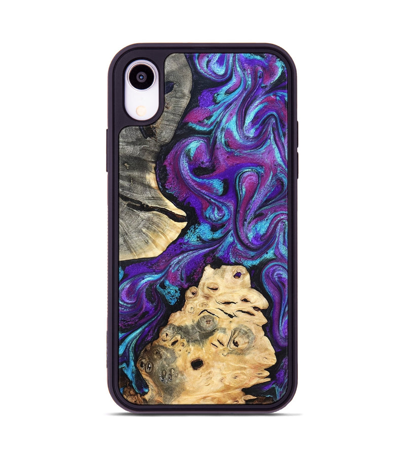 iPhone Xr Wood Phone Case - Alitzel (Purple, 819528)