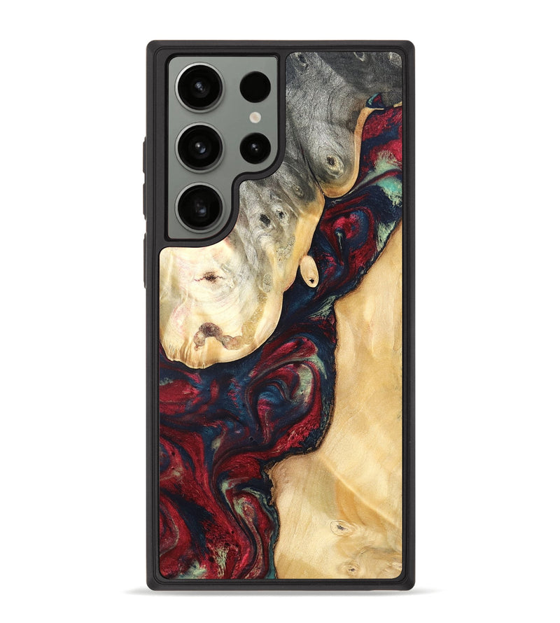 Galaxy S23 Ultra Wood Phone Case - Ocie (Red, 819533)