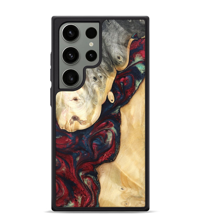 Galaxy S24 Ultra Wood Phone Case - Ocie (Red, 819533)