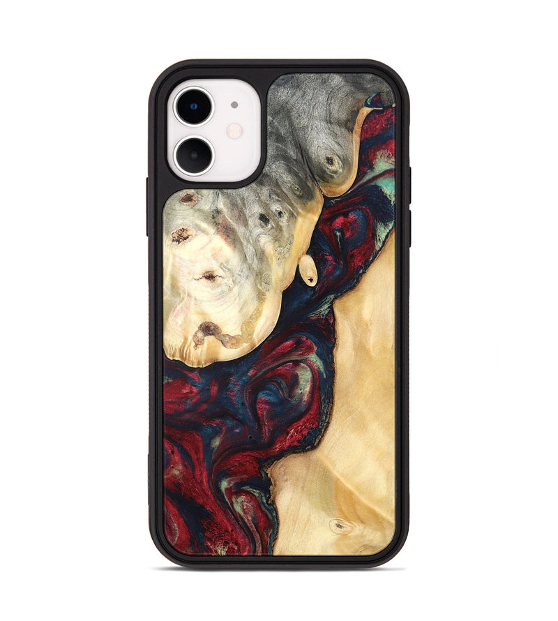 iPhone 11 Wood Phone Case - Ocie (Red, 819533)