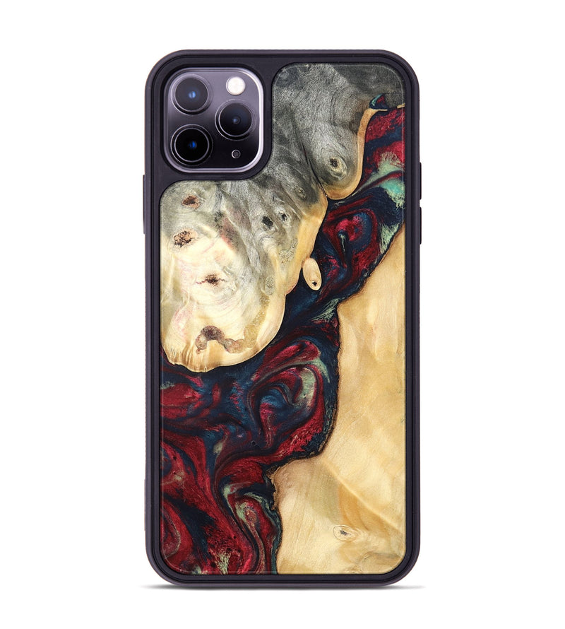 iPhone 11 Pro Max Wood Phone Case - Ocie (Red, 819533)