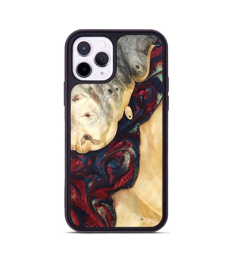iPhone 11 Pro Wood Phone Case - Ocie (Red, 819533)