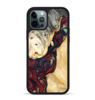 iPhone 12 Pro Max Wood Phone Case - Ocie (Red, 819533)