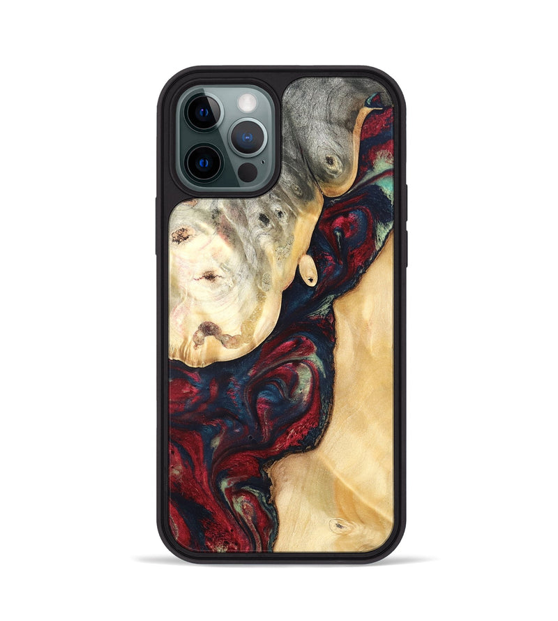 iPhone 12 Pro Wood Phone Case - Ocie (Red, 819533)