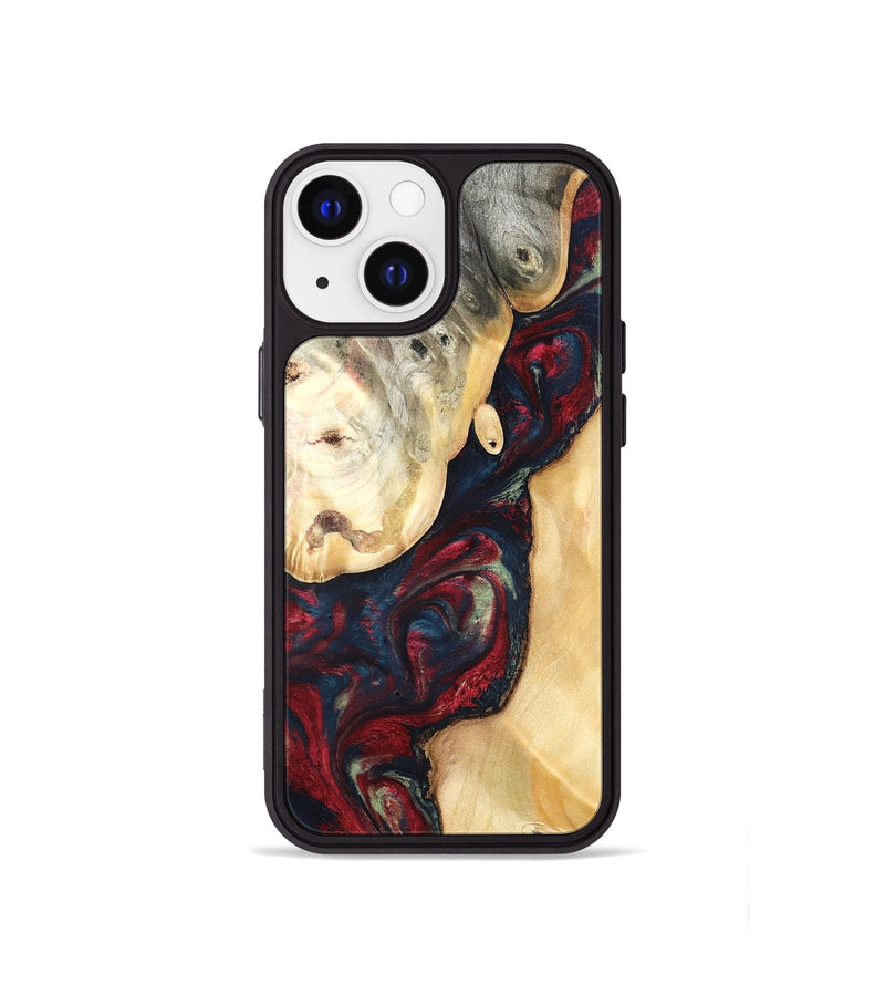 iPhone 13 mini Wood Phone Case - Ocie (Red, 819533)