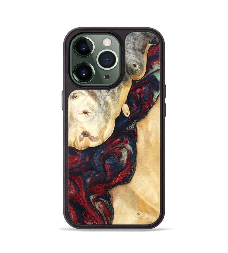 iPhone 13 Pro Wood Phone Case - Ocie (Red, 819533)