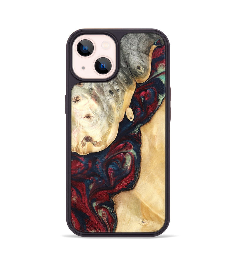 iPhone 14 Wood Phone Case - Ocie (Red, 819533)