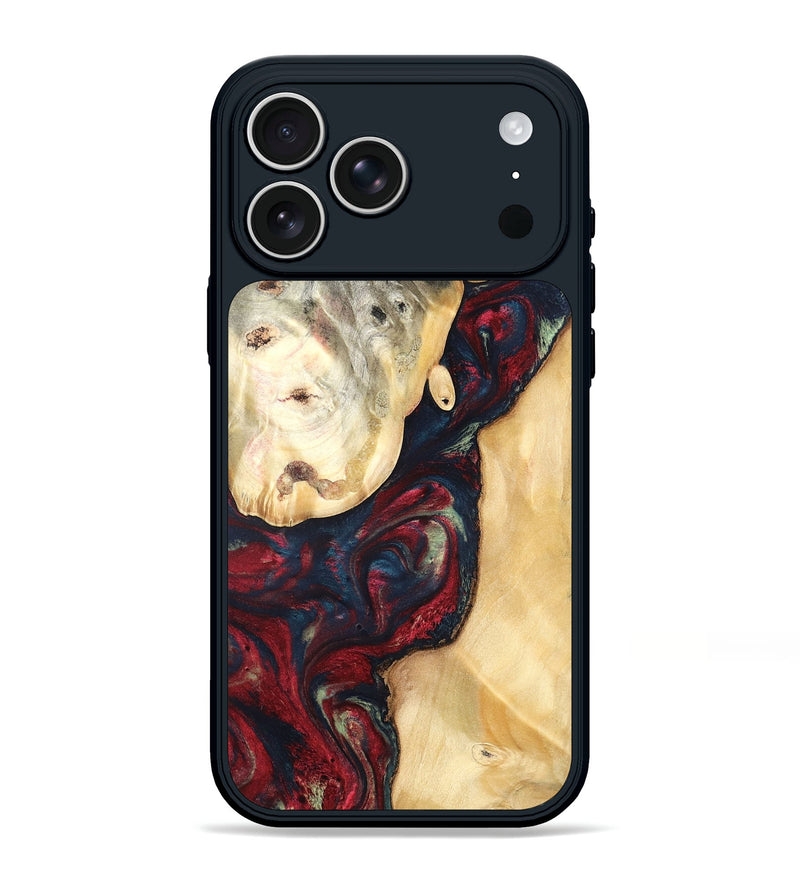 iPhone 17 Pro Max Wood Phone Case - Ocie (Red, 819533)