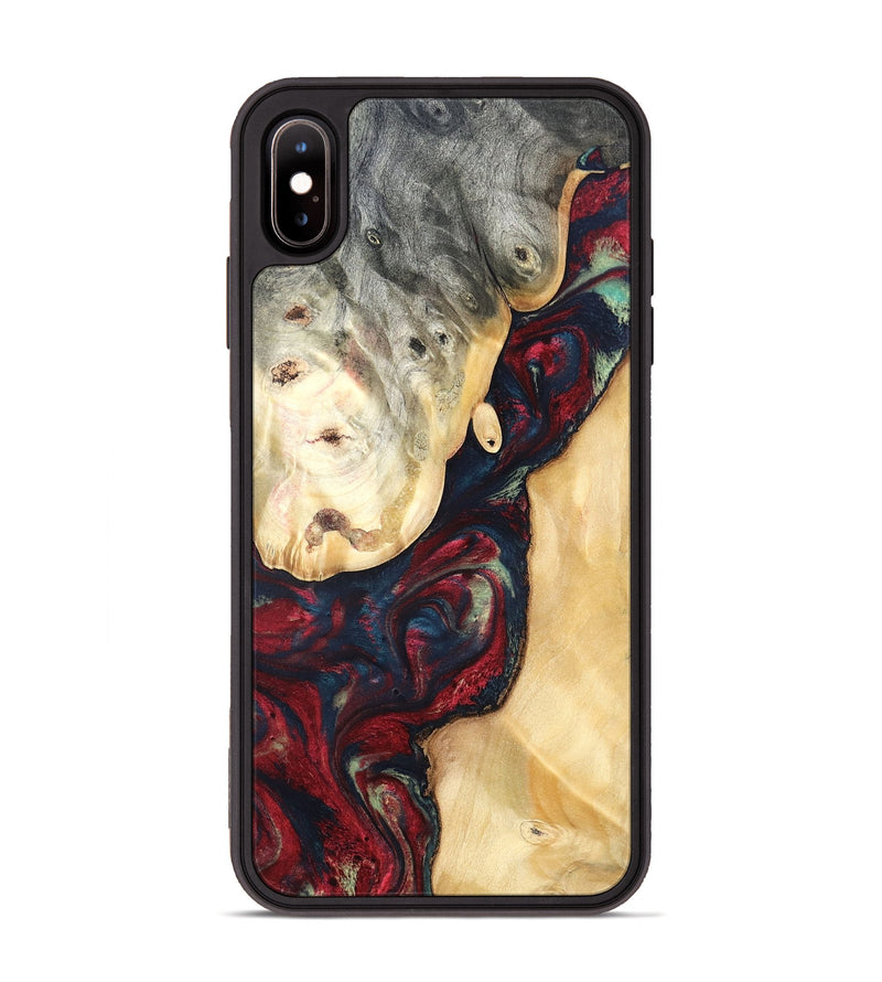 iPhone Xs Max Wood Phone Case - Ocie (Red, 819533)
