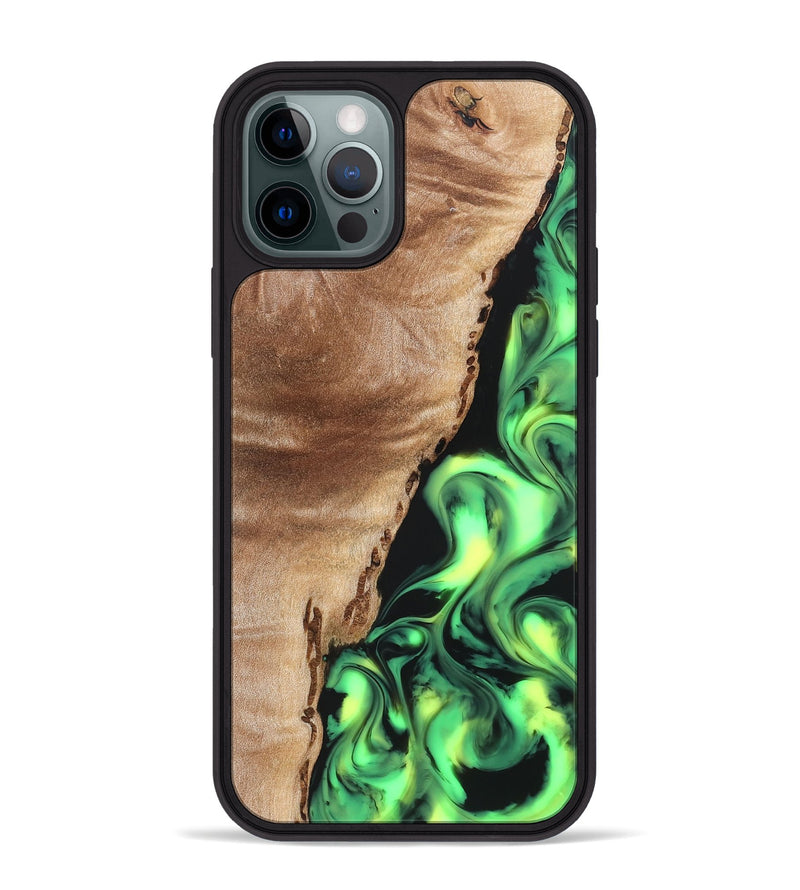 iPhone 12 Pro Max Wood Phone Case - Jeanna (Neon, 819539)