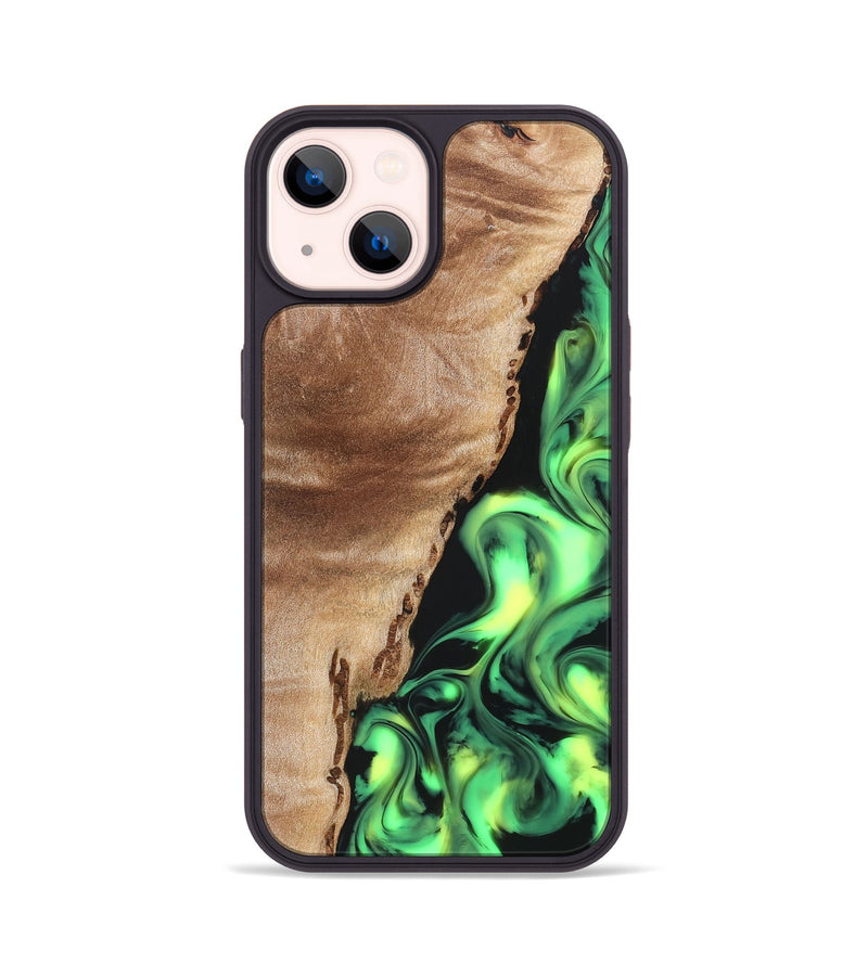 iPhone 14 Wood Phone Case - Jeanna (Neon, 819539)