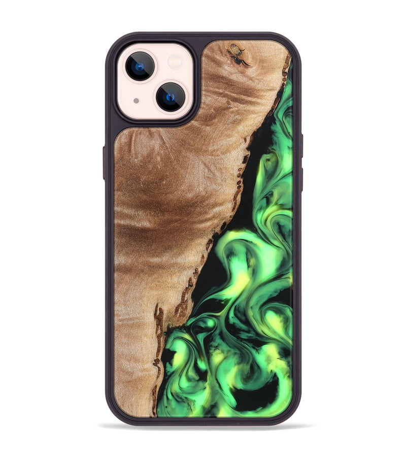 iPhone 14 Plus Wood Phone Case - Jeanna (Neon, 819539)