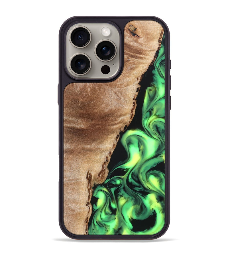 iPhone 16 Pro Max Wood Phone Case - Jeanna (Neon, 819539)
