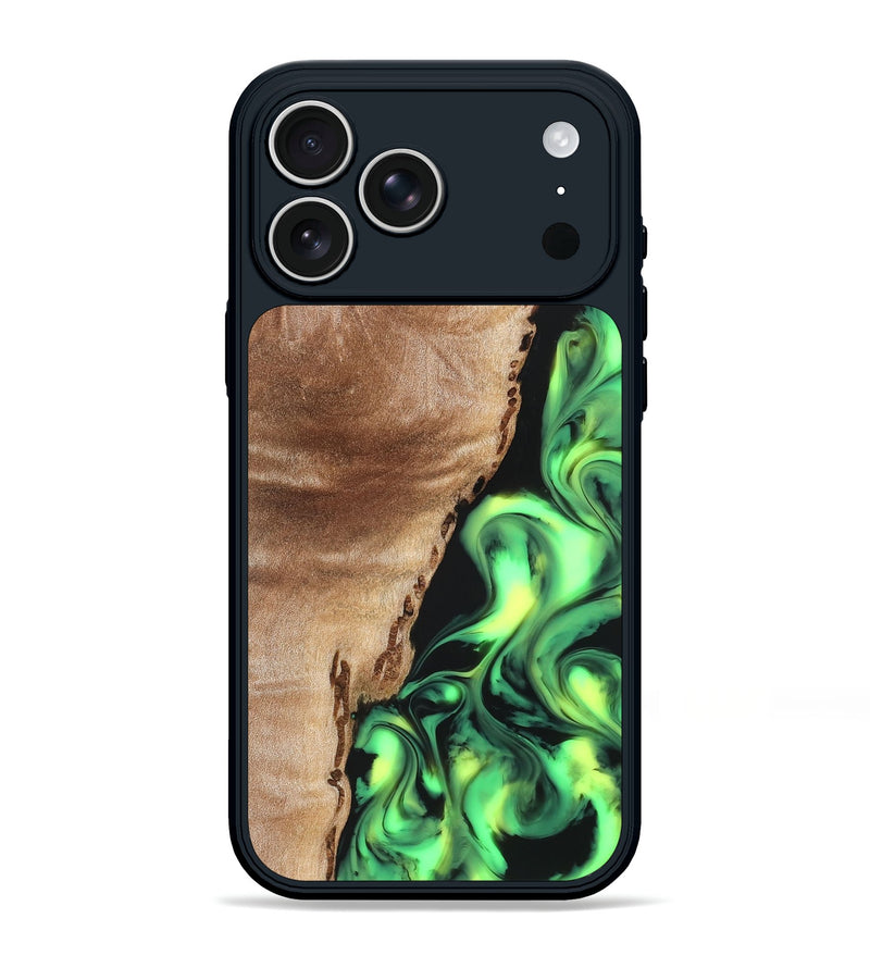 iPhone 17 Pro Max Wood Phone Case - Jeanna (Neon, 819539)