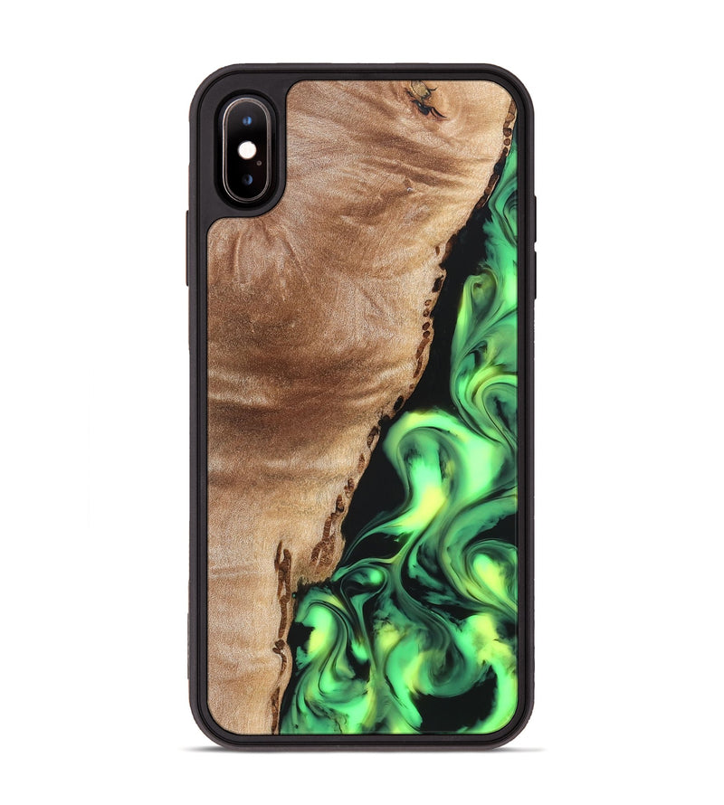 iPhone Xs Max Wood Phone Case - Jeanna (Neon, 819539)